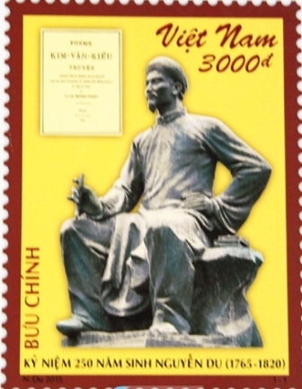 Phát hành bộ tem đặc biệt “Kỷ niệm 250 năm sinh Nguyễn Du (1765-1820)”